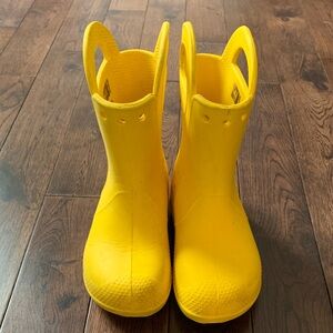 Crocs Yellow Rain Boots Size C 13